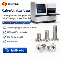 Produsen Sekrup Mesin Kepala Rendah Khusus A286 321 316L Pasifasi Kepala Datar Torx Hex Socket untuk Peralatan PCR
