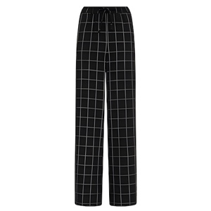 กางเกงขายาวผ้าแคนวาสสำหรับผู้หญิง ระบายอากาศ แห้งเร็ว เอวกลาง สไตล์ลำลอง เหมาะสำหรับทำงานในออฟฟิศ ทรงขากว้าง - Product Image 1