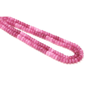 Magnifiques perles de quartz de couleur rose ombrée, forme ronde, 15 pouces, 7-8 mm, perles de pierres précieuses rondes lisses, qualité AAA - Product Image 2