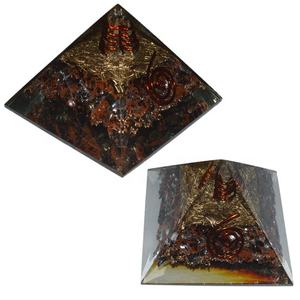 Pirámides de protección Emf multiturmalina, estilo Feng Shui tallado, cristales de piedra Natural, proveedor de productos curativos de ágata - Product Image 3