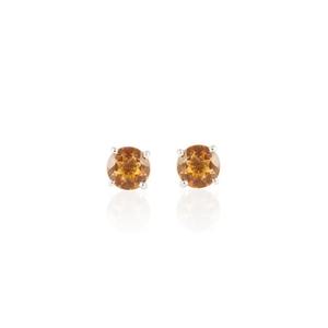 Clous en or 14 carats massif, bijoux fins avec citrine naturelle, cadeau personnalisé certifié GIA pour mère, commande en gros directe - Product Image 2