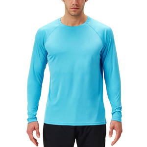 Haute qualité hommes Rash Guard Sport vêtements sur mesure écologique séchage rapide Polyester Spandex tissu Long respirant - Product Image 1