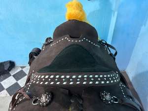 Sillín de caballo de punto de Buck de calidad premium de cuero occidental al mejor precio - Product Image 2