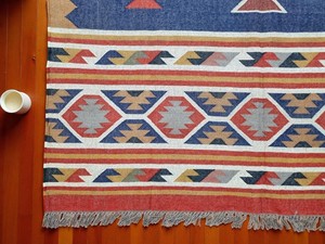 Hermosa Alfombra Kilim de Lana y Yute Tejida a Mano, Alfombra Kilim Navajo Hecha a Mano, Decoración del Hogar, Alfombra de Yute Vintage Personalizada - Product Image 4