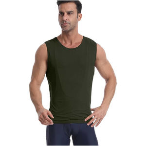 Bulk Sale Lightweight Fitness Men's Wear with <b>back</b> Pockets TankTop With High And Premium Quality Material 100% Polyester - Product Image 4