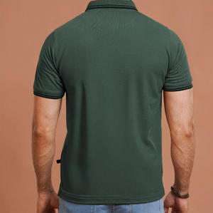 High Quality Customized Men's <b>Summer</b> Breathable Eco-Friendly Outdoor Sportwear Short Sleeve -<b>Shirt</b> 220 Grams Knitted Casual - Product Image 3