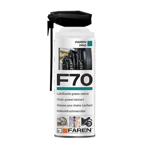 Spray lubrificante per catene con diffusore lungo F70 400 ml. (Faren 970SDESPPT) - Product Image 1