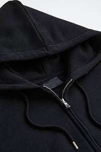 Imprimir Logo en blanco Tallas grandes Hombres 100% Algodón cremallera manga larga Jogging Sweatsuit para hombres - Product Image 5