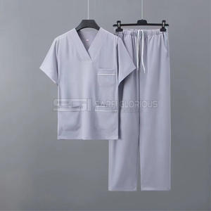 Uniforme Médico para Hombre a Precio Razonable, Última Moda en Uniformes Médicos, Conjuntos de Uniformes Médicos con Cuello Alto y Manga Corta, Diseños Únicos - Product Image 4