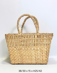 Natural Water Hyacinth Eco-Friendly <b>Storage</b> <b>Basket</b> with Handle for Clothing and Multi-Purpose Use - Product Image 2