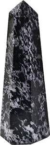 Obélisques en marbre noir, obélisque d'obsidienne en cristal naturel, obélisque en verre de cristal - Product Image 4