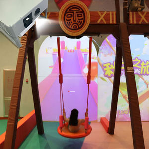 डिजिटल इंटरैक्टिव गति मनोरंजन सवारी बच्चों के खेल के मैदान के लिए सस्ते प्रक्षेपण स्विंग खेल उपकरण - Product Image 5