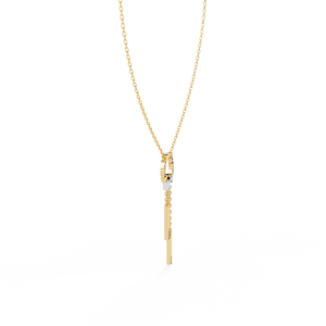 Collar de Oro de 18K con Diamantes Cultivados en Laboratorio para Mujer, Hermosa Pieza de Joyería - Product Image 4