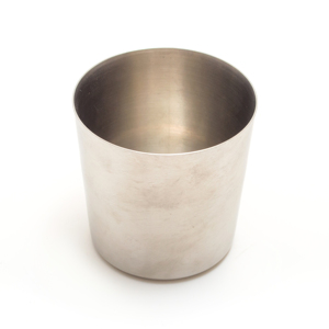 Mini tazas de Salsa de acero inoxidable y patatas fritas Cubo de metal Acabado espejo Vajilla con forma cónica para servir en la India - Product Image 4