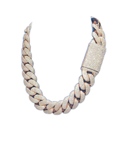 Moissanite ronde diamant cubain lien chaîne cadeau d'anniversaire pour hommes 18mm bijoux fins en argent Sterling 925 - Product Image 3