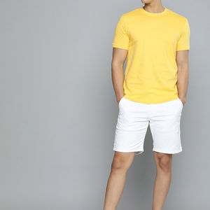 Vente en gros T-shirts à manches courtes pour hommes à séchage rapide T-shirts ajustés minces à motif uni décontracté pour hommes - Product Image 2