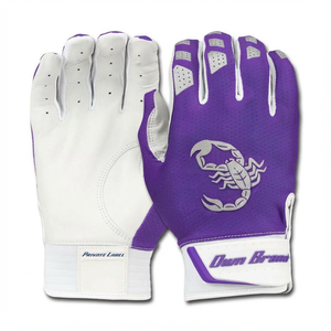 Gants de frappe de baseball en cuir de chèvre personnalisés à étiquette privée, vente en gros, doux, antidérapants, anti-chocs, gants de frappe de softball - Product Image 5