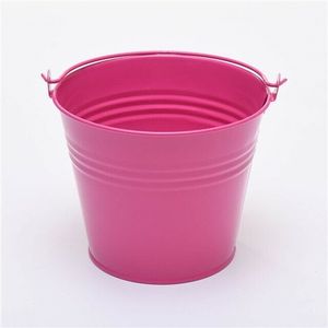 Custom Pink <b>Mini</b> Metal Pail Durable Rust-Resistant Iron Bucket Garden Planter Pot for Wedding Decor Garden & <b>Storage</b> Planters - Product Image 1