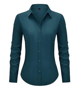 Chemises d'été décontractées pour femmes, vêtements de bureau formels respirants à manches longues pour femmes - Product Image 2