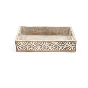 Premium <b>Large</b> Acacia Wood Serving <b>Tray</b> With Cutout Handles Rectangle Serving <b>Tray</b> For Home Kitchen And Restaurant Use On Sale - Product Image 6