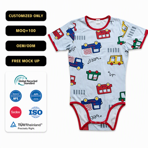 <span class=keywords><strong>Pigiama</strong></span> Intero Personalizzato per Adulti in 95% Cotone 5% Spandex, Stampa Cartoon Auto, Produzione all'Ingrosso per Donne - Product Image 1