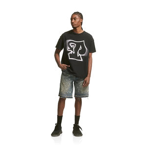 Short en jean vintage lourd pour hommes design personnalisé vêtements de rue d'été brodés et déchirés - Product Image 6