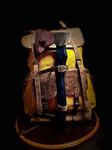 Leather Canvas Luxury Backpack Stylish Vintage Travel <b>School</b> Laptop <b>Rucksack</b> Large Capacity Eco-Friendly Unisex Factory - Product Image 2