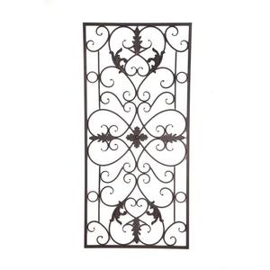 Arte de pared de hoja de Metal negro con acento de cristal perfecto para sala de estar dormitorio o decoración de pared de pasillo en estilo elegante moderno - Product Image 3