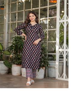 เสื้อผ้าอินเดียสำหรับผู้หญิงผ้าคอตตอนแท้สไตล์อินเดีย - Product Image 5