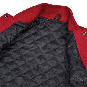 แจ็กเก็ตเลตเตอร์แมนสำหรับผู้ชายเสื้อแจ็คเก็ตแขนยาวพิมพ์ลายโลโก้หน้าคอตั้งเสื้อแบบกำหนดเอง - Product Image 5