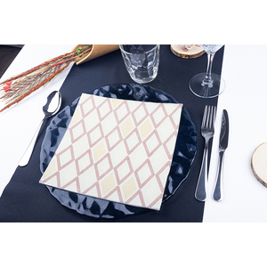 Tovaglioli Stampati Bordeaux 48x48cm Tresmall Bambulux Eco 240pz B2B - Product Image 1