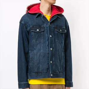 Sudadera con capucha chaqueta de mezclilla para hombre Casual Slim Fit hombres chaqueta de mezclilla con capucha primavera Denim con capucha moda hombres ropa de mezclilla sudaderas con capucha - Product Image 1