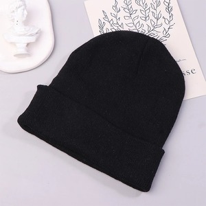 Men Hat Bonnet Winter Beanie Knitted Wool Hat Plus Velvet Cap Thicker Stripe Skis Sports Beanies Hats for men - Product Image 5