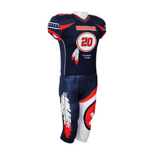 Vente en gros d'uniformes de football américain pour hommes personnalisés meilleur matériel ensemble de maillot à manches courtes imprimé Technics taille adulte - Product Image 5