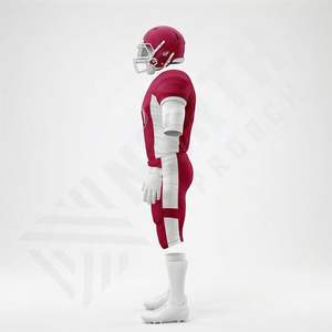 Uniforme de Fútbol Americano Antibacteriano 100% Poliéster al por Mayor, Talla Grande, Nombre del Equipo Personalizado, Conjunto Único, Rendimiento Atlético - Product Image 3