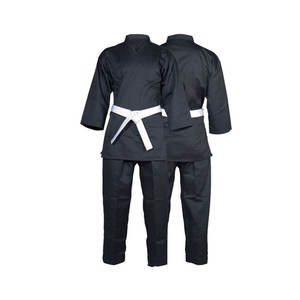 Uniforme d'entraînement de vêtements de sport en coton professionnel karaté Judo respirant confortable ceinture d'arts martiaux sur mesure incluse - Product Image 1