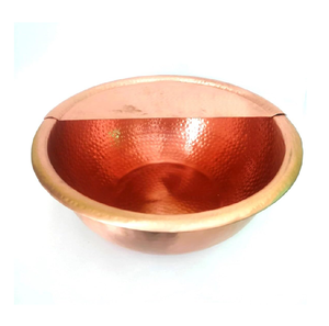 Cuenco para pies de cobre puro, cuenco de Spa de forma redonda, pulido personalizado, precio al por mayor, masaje de pies de India - Product Image 2