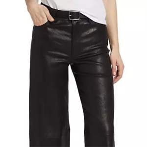 Women's Stylish Boot Cut Leather Pants High-Quality Genuine Leather <b>Perfect</b> <b>Fit</b> for Casual and Formal Wear - Product Image 2