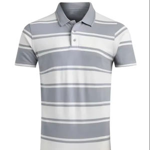 Logo personnalisé été hommes à manches courtes pour polos 100% coton décontracté solide motif tricoté tissu - Product Image 1