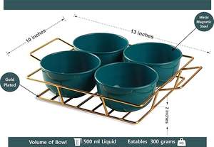 ชุดเซิฟเวอร์3ชามโลหะชุบเงินพร้อมที่จับสำหรับของหวานอาหารเรียกน้ำย่อยผลไม้เสิร์ฟในงานปาร์ตี้ - Product Image 2