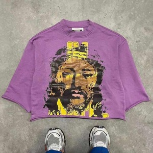 Cropped Boxy T Shirt Men Heavyweight Oversized Blank Boxy Cropped T Shirt Men - Product Image 2