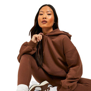 Conjunto Deportivo de Invierno para Mujer, Talla Grande, con Capucha, Transpirable, Estampado, con Logotipo Personalizado, Precio al por Mayor, Estilo de Forro Polar para Adultos - Product Image 4