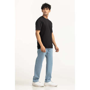 Regular Fit 100% Cotton Eco-Friendly O-Neck Short <b>Sleeve</b> <b>T</b> <b>Shirt</b> Vintage Style <b>Long</b> Length Breathable Jersey MN-TS-WS25-028 OEM - Product Image 4