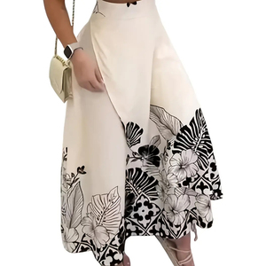 Ensemble de jupes licou standard personnalisées OEM pour femmes, robe haut de gamme pour vêtements de plage, ensemble de jupes d'été pour femmes - Product Image 4