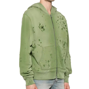 Designer de luxe Heavyweight Hoodies Boxy Graphic Hoodie Vintage Sun Faded Washed détresse blank Men Oversize Hoodie - Product Image 3