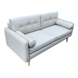 Juego de Muebles para Sala de Estar con Mesa de Centro de Dos Niveles y Sofá Tapizado de 1.8m en Cuero Sintético -CBSF68014 - Product Image 1
