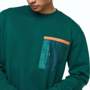 Sudaderas con capucha de color sólido personalizado para hombre, suéter de manga larga de algodón OEM 100%, sudaderas básicas de moda de diseño personalizado - Product Image 2