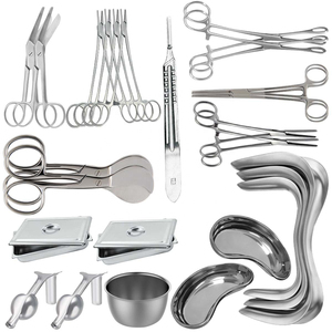 Set instrumen bedah operasi ortopedi dokter hewan Alps, Kit instrumen penguncian plat pemeriksaan 1.6 ortopedi