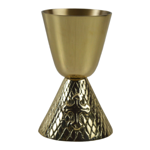 Copa de vino de calidad superior hecha a mano única 100% cáliz dorado de latón puro y ciborio para grandes regalos de vino de mulas de Moscú - Product Image 4