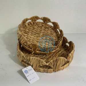 ถาดใส่ผักตบชวาหอยเชลล์ธรรมชาติทำมือสำหรับวางโชว์อาหารถาดตกแต่งโต๊ะจากผู้จำหน่ายในเวียดนาม - Product Image 6